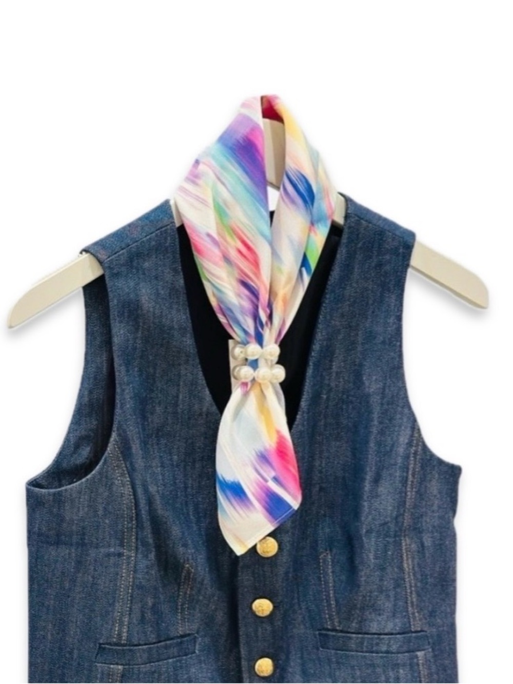 NWT SILKLETTE Bright Horizons 100% Fine Silk Kerchief Scarf MULTICOLOR